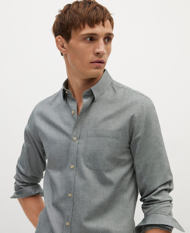 Slim fit modal cotton shirt
