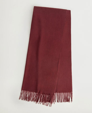 Red Fringe Scarf